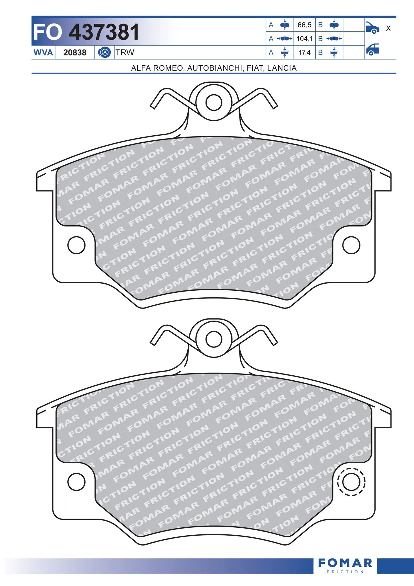 Brake Pad Set, disc brake